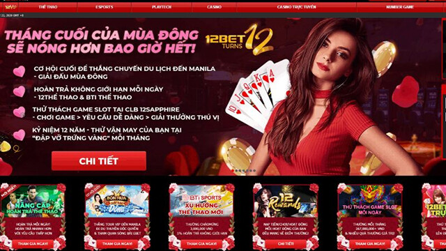 Nạp Tiền 12Bet bằng ví điện tử