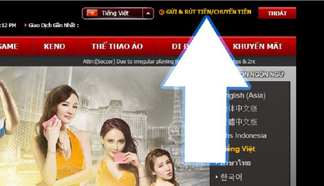 Nạp Tiền 12Bet thông qua tài khoản ngân hàng